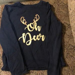 Oh Deer aglitter Sequin Top